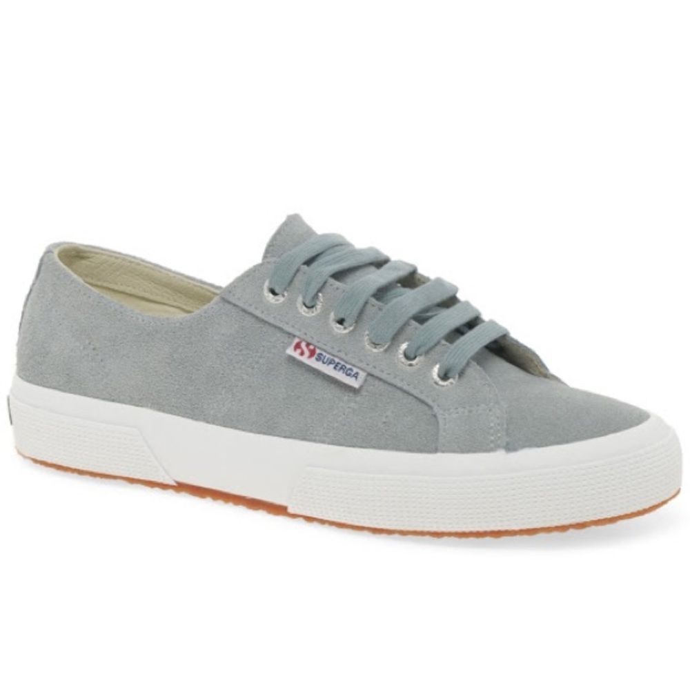 Women’s Superga Cotu Gray Suede Casual Trainers